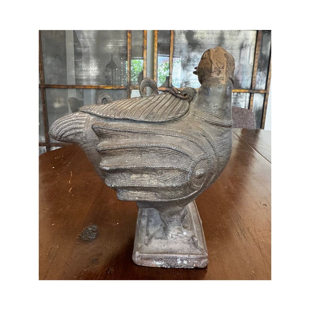RARE - Mid Century Bronze Duck Indian Incense Burner - Large - Picture 4 of 7